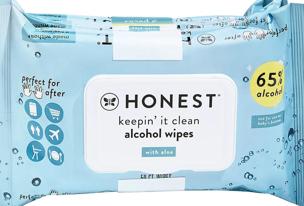 The Honest Company Sanitizing Wipes, 2 oz, Pack Of 3