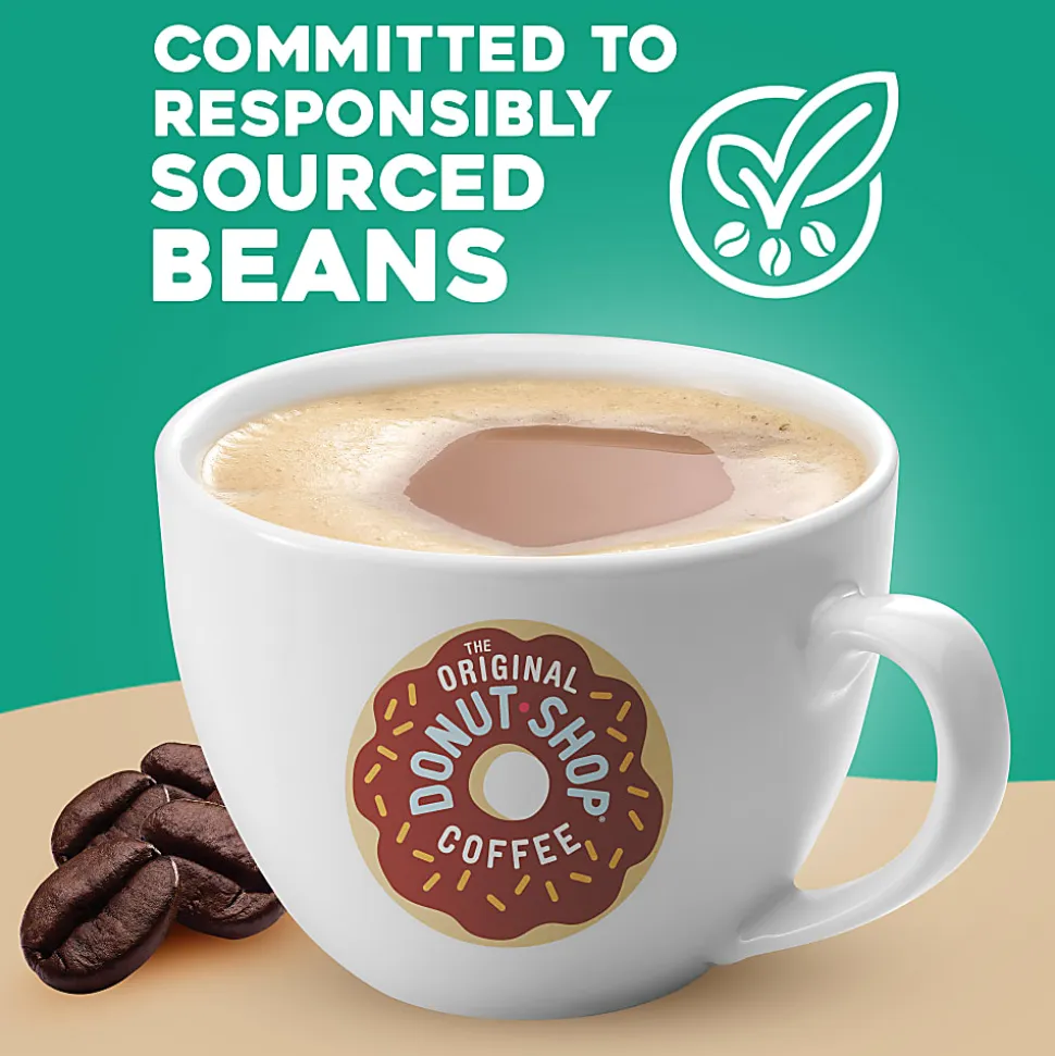 The Original Donut Shop Decaf Keurig Single-Serve K-Cup Pods, Medium Roast, 24 Pods Per Pack, Case Of 4 Packs