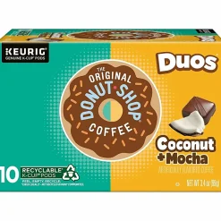 The Original Donut Shop Duos Coconut + Mocha Keurig Single-Serve K-Cup Pods, Pack Of 10 Pods