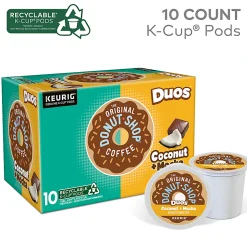 The Original Donut Shop Duos Coconut + Mocha Keurig Single-Serve K-Cup Pods, Pack Of 10 Pods