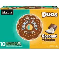 The Original Donut Shop Duos Coconut + Mocha Keurig Single-Serve K-Cup Pods, Pack Of 10 Pods
