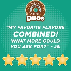 The Original Donut Shop Duos Coconut + Mocha Keurig Single-Serve K-Cup Pods, Medium Roast Coffee, 24 Count