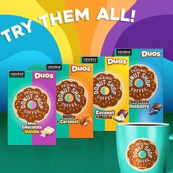 The Original Donut Shop Duos Coconut + Mocha Keurig Single-Serve K-Cup Pods, Medium Roast Coffee, 24 Count