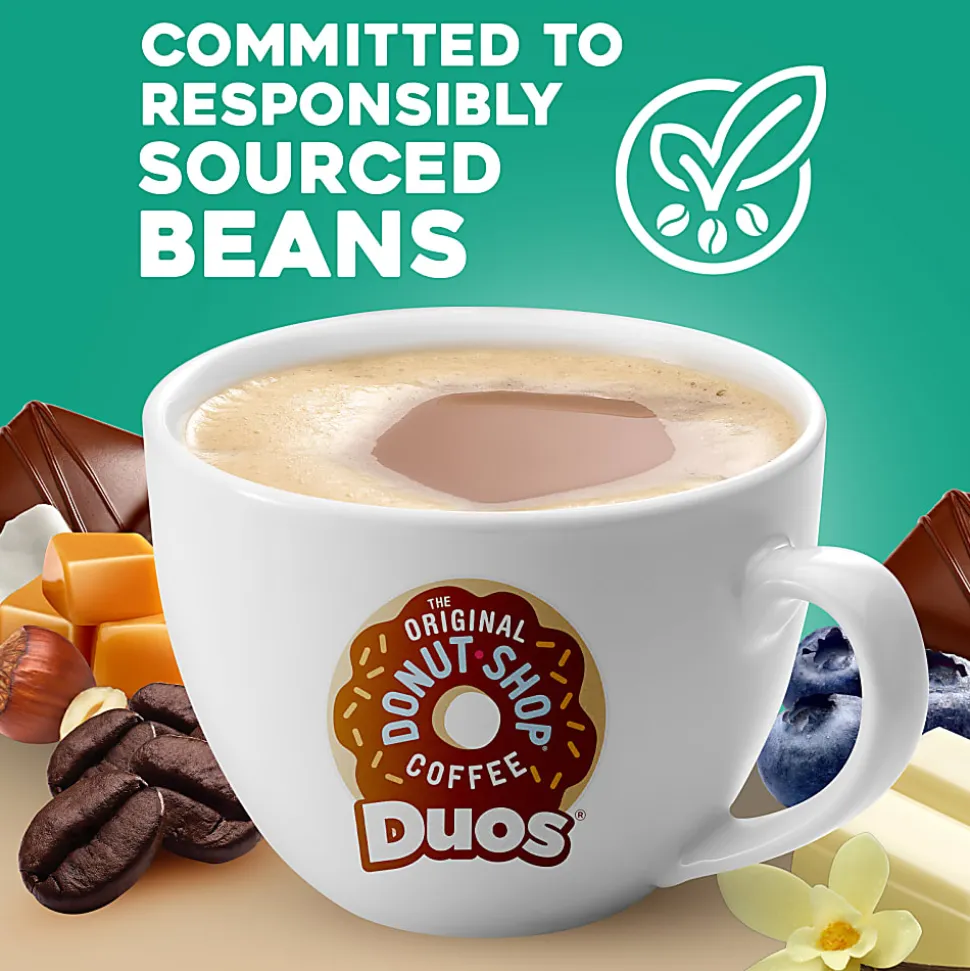The Original Donut Shop Duos Coconut + Mocha Keurig Single-Serve K-Cup Pods, Medium Roast Coffee, 24 Count