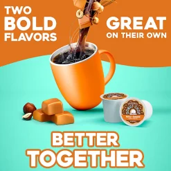 The Original Donut Shop Duos Nutty + Caramel Keurig Single-Serve K-Cup Pods, Medium Roast, 24 Pods Per Pack, Case Of 4 Packs