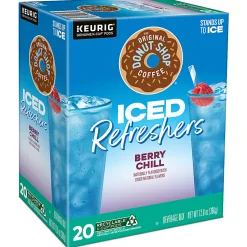 The Original Donut Shop Iced Refresher Keurig Single Serve K-Cup® Pods, 12.6 Oz, Berry Chill, Box Of 20 Pods