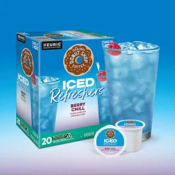 The Original Donut Shop Iced Refresher Keurig Single Serve K-Cup® Pods, 12.6 Oz, Berry Chill, Box Of 20 Pods