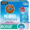 The Original Donut Shop Iced Refreshers, Berry Chill, Brew Over Ice Single Serve Keurig K-Cup Pods, 80 Count (4 Packs of 20)
