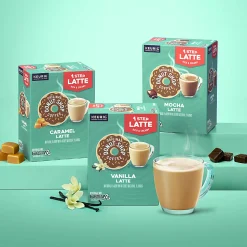 The Original Donut Shop One Step Vanilla Latte Keurig Single-Serve Coffee K-Cup Pods, 20 Pods Per Pack, Case Of 4 Packs