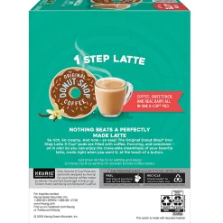 The Original Donut Shop One Step Vanilla Latte Keurig Single-Serve Coffee K-Cup Pods, 20 Pods Per Pack, Case Of 4 Packs