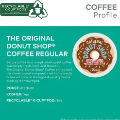 The Original Donut Shop® Regular Coffee Single-Serve K-Cup®, Pack of 70 Pods