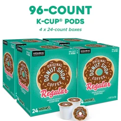 The Original Donut Shop® Single-Serve Coffee K-Cup®, Classic, 96 Count, 4 Boxes of 24