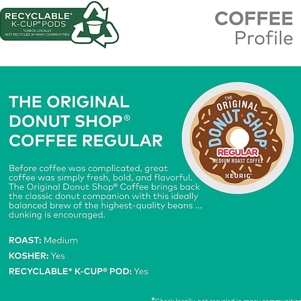 The Original Donut Shop® Single-Serve K-Cup®, 1-Step Vanilla Latte, Carton of 20