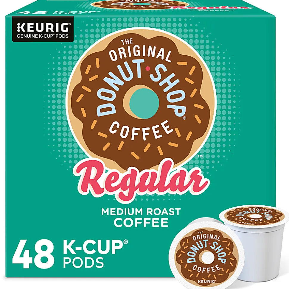 The Original Donut Shop® Single-Serve Coffee K-Cup®, Medium Roast, Carton Of 48