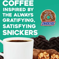 The Original Donut Shop Snickers Coffee Keurig Single Serve K-Cup Pods, Light Roast, Box Of 48 Pods