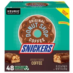 The Original Donut Shop Snickers Coffee Keurig Single Serve K-Cup Pods, Light Roast, Box Of 48 Pods