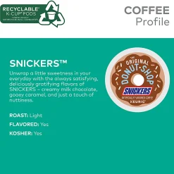 The Original Donut Shop Snickers Coffee, K-Cup Pods, Box of 24 Pods
