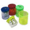The Pencil Grip Eisen Pencil Sharpeners, 2 Hole, Assorted Colors, Pack Of 12