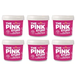 The Pink Stuff Miracle Cleaning Paste, Fruity Scent, 17.6 oz Jar, 6/Carton