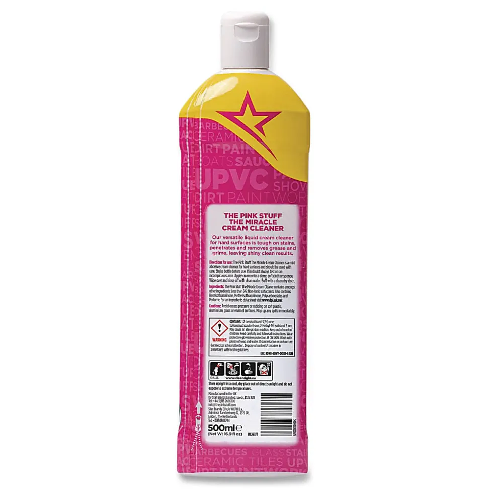 The Pink Stuff Miracle Cream Cleaner, Fruity Scent, 16.9 oz Bottle