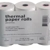 Thermal Receipt Paper Rolls, 2-1/4"x165', Phenol-Free, White, 6 Rolls