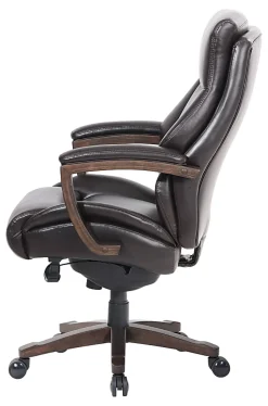 Thomasville® Edinger Ergonomic Bonded Leather Big & Tall High-Back Chair, Brown