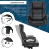 Thomasville® Lansing Ergonomic High-Back Faux Leather Big & Tall Office Chair, Black