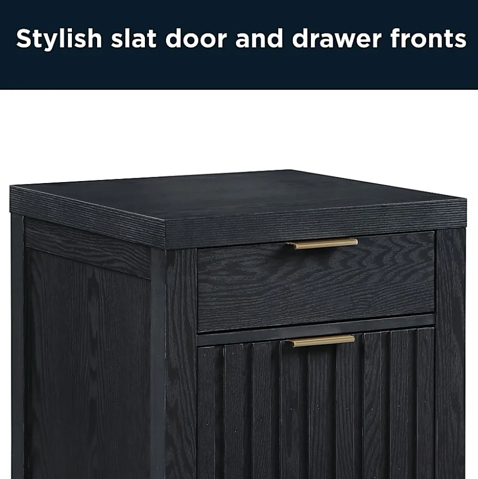 Thomasville® Rivington 20-3/4"D Vertical 2-Drawer File Cabinet, Raven Black