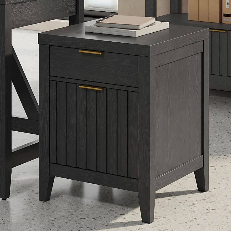 Thomasville® Rivington 20-3/4"D Vertical 2-Drawer File Cabinet, Raven Black