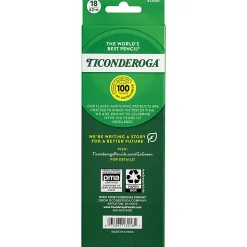 Ticonderoga Dixon Pencils, No 2, Soft, Assorted Neon, Pack Of 18 Pencils