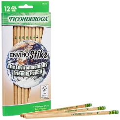 Ticonderoga® EnviroStik® Pencils, Presharpened, #2 Lead, Soft, Pack of 12