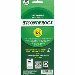 Ticonderoga® EnviroStik® Pencils, Presharpened, #2 Lead, Soft, Pack of 12