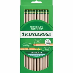 Ticonderoga® EnviroStik® Pencils, Presharpened, #2 Lead, Soft, Pack of 12