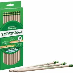 Ticonderoga® EnviroStik® Pencils, Presharpened, #2 Lead, Soft, Pack of 12