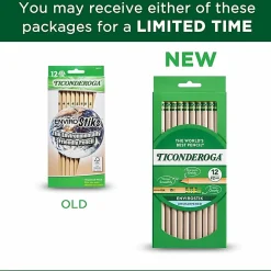 Ticonderoga® EnviroStik® Pencils, Presharpened, #2 Lead, Soft, Pack of 12