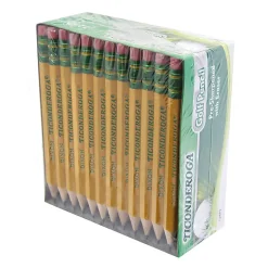 Ticonderoga® Golf Pencils With Erasers, Presharpened, #2 Lead, Pack of 72