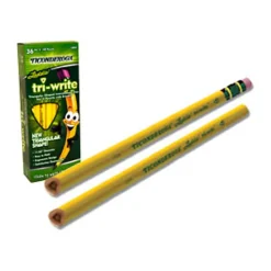 Ticonderoga® Laddie Tri-Write Triangular No. 2 Pencils, #2 Lead, Soft, Pack of 36