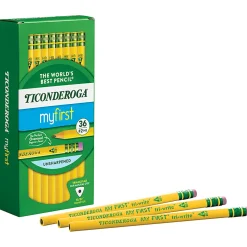 Ticonderoga® My First Tri-Write Triangular No. 2 Pencils, #2 Lead, Soft, Pack of 36