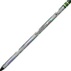 Ticonderoga® Noir Black Wood Pencils, #2 Soft Lead, Pre-Sharpened, Black/Silver, Pack Of 12 Pencils