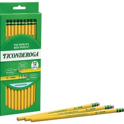 Ticonderoga® Pencil, #2 Lead, Soft, Pack of 12