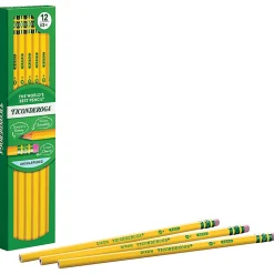 Ticonderoga® Pencils, #2 Lead, Medium Soft, Pack of 12