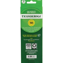 Ticonderoga® Pencils, Presharpened, #2 Lead, Soft, Pack of 18