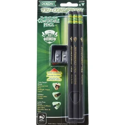 Ticonderoga® Tri-Conderoga™ Triangular Pencils, #2 Lead, Soft, Pack of 6