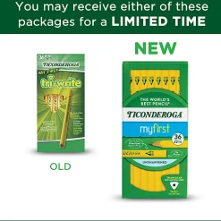 Ticonderoga® Tri-Write Beginners' Pencils, #2 Lead, Soft, Pack of 36