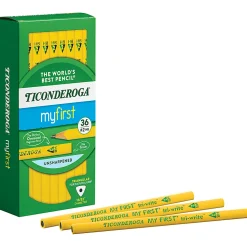 Ticonderoga® Tri-Write Beginners' Pencils, #2 Lead, Soft, Pack of 36