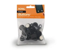 TimePilot 39156M iButtons, Black, Pack Of 10 iButtons