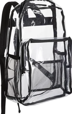 TJ Riley Clear Backpack, Transparent