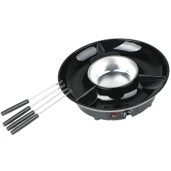 TJ Riley Fondue Set, Black