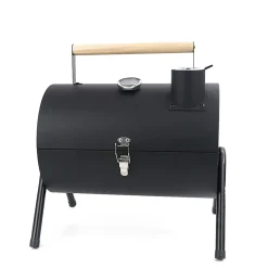 TJ Riley Tabletop Charcoal Grill, 10”H x 10”W x 14”D, Black