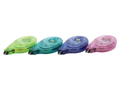 Tombow® Mono® Correction Tape In Retro Colors, Single Line, 394", Blueberry/Grape/Tangerine/Watermelon Applicators, Pack Of 4